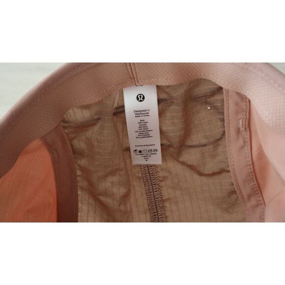 Lululemon LU9ATYS Women Sz L/XL Pink Clay/Ancient Copper Drawcord Hiking Cap $48 - Picture 4 of 5